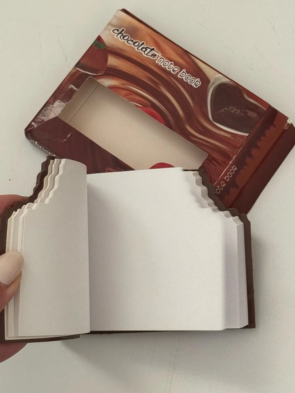 New notepad Creative Chocolate Shape Note Book Student Cartoon Cute Tearable fun